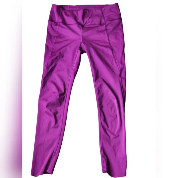 Athleta Purple Leggings Side Pocket Stash - Picture 1 of 9